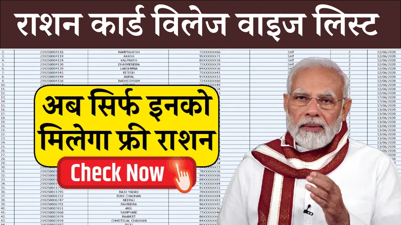 Ration Card Village Wise List